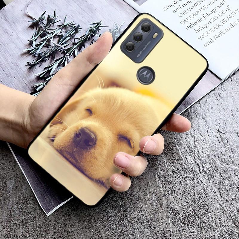 Custodia Carina per Telefono con Cuccioli di Cane per Motorola Moto G 5G G50 G60S G100 G Stylus G9 G8 G7 Power G Pure G8 Play G7 Plus G60