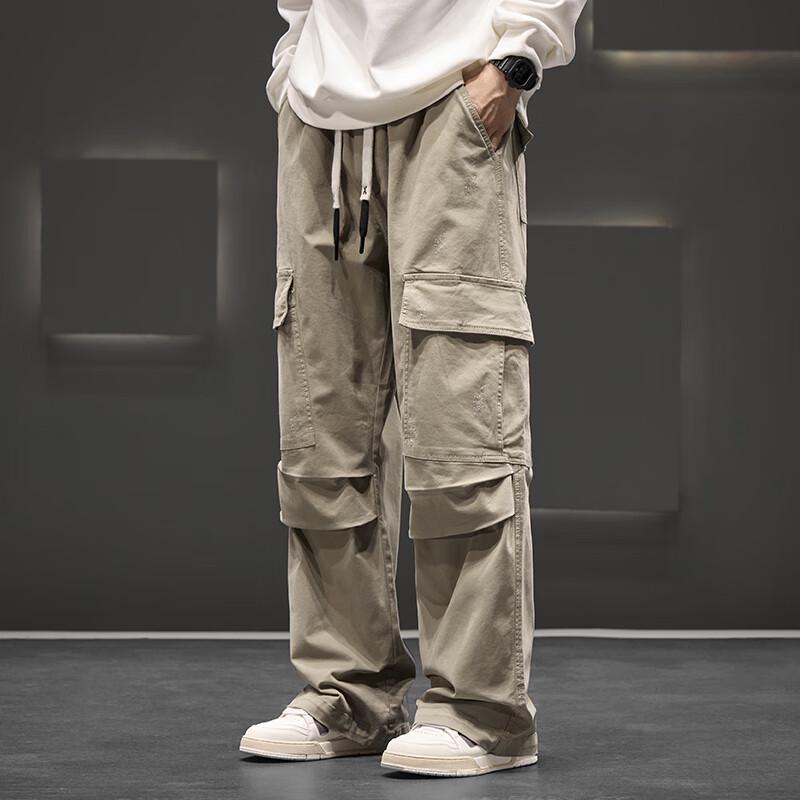 Men's Plus Size Multi-Pocket Cargo Pants