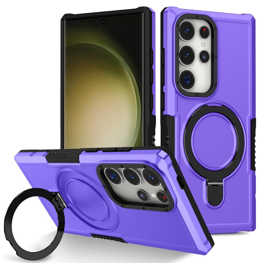 Luxury Armor Case for Samsung Galaxy S26 S25 S24 S23 S22 S21 S20 20 Ultra Plus FE F12 Ring Holder Slide Lens Stand Cover