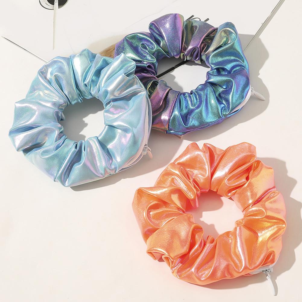 Hair elastic with zipper