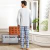 Men's Long-Sleeve Pajama Set - Casual Wearable Two-Piece for Autumn/Winter