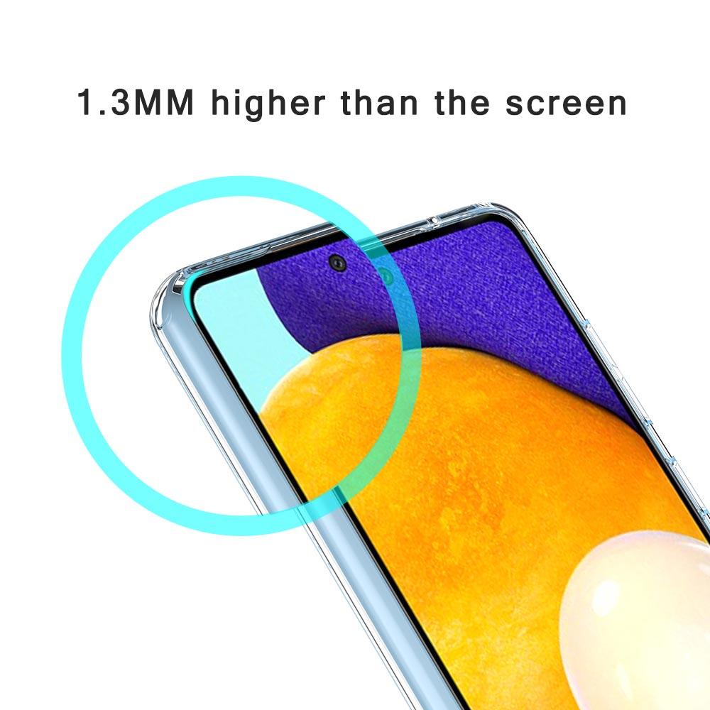Soft TPU Cover for Samsung Galaxy A25 A23 A22 A52S A31 A72 A73 A17 A07 A13 A11 5G Transparent Phone Case Pink Sunset Mountain