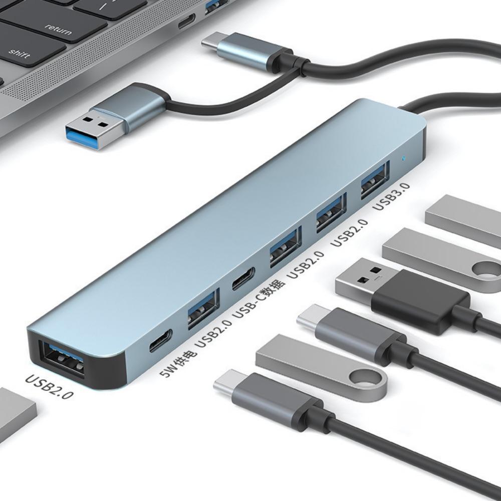 Type C Hub to USB 3 0 Splitter 4 in 1 Multiport Adapter for Phone Laptop Game Console High Speed Data Transfer