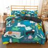 Jungle Animal Duvet Cover King Queen Tropical Plants Palm Leaves Bedding Set Kids Tiger Wildlife 2/3pcs Polyester Quilt Cover