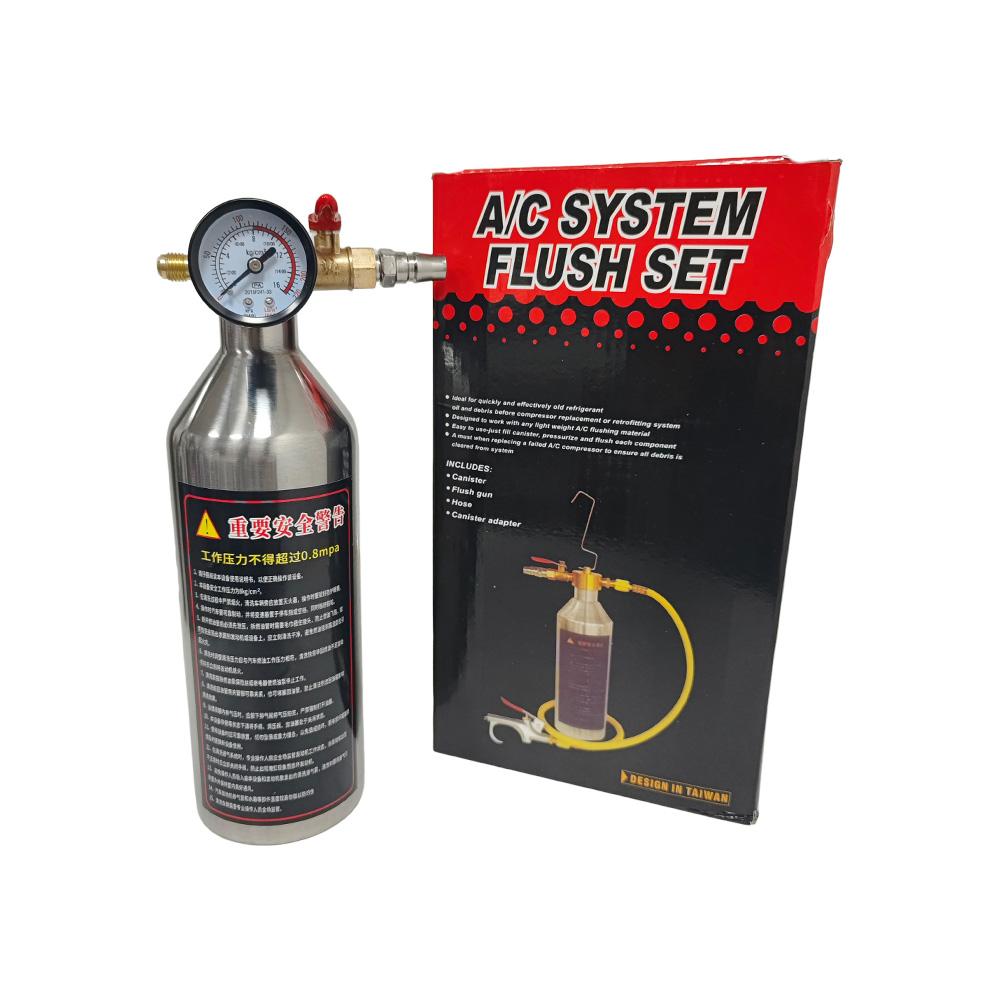 Labor-saving Pneumatic AC Cleaning Flush Kit with Sprayer Nozzle for Private Car Aircon Pipe Wash