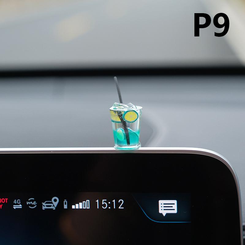 1Pc Cute Healing Kitten Ornaments For Car Dashboard Resin Cat Figure Car Interior Decorative Cat Ornament Vehicle Accessories