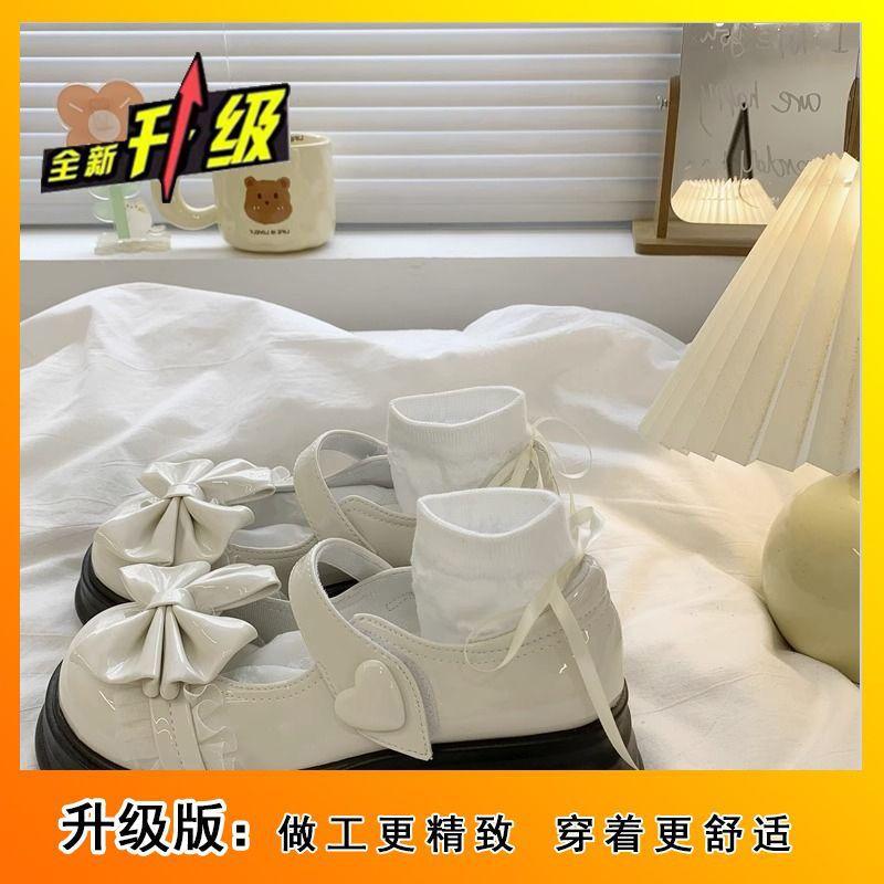 

Original women s shoes cute jk uniform single shoes women s 2024 fashion versatile with skirt bow Mary Jane small leather shoes 40