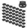 300Pcs Double Hole Spring Cord Locks Pig Nose Shape Nylon Buckle Stopper Fastener
