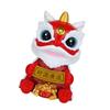 Lucky Lions Dance Solar Car Decoration Traditional Festival Dashboards Ornament Easy Installation For Home And Vehicle