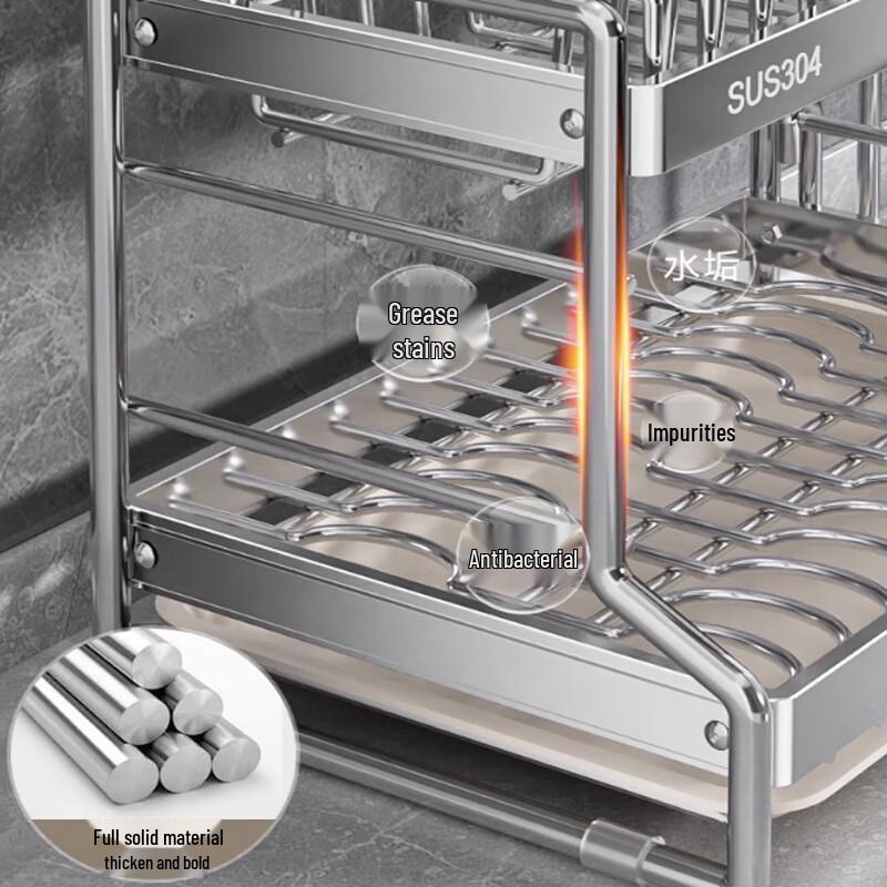 3-Layer Aluminum Dish Drying Rack