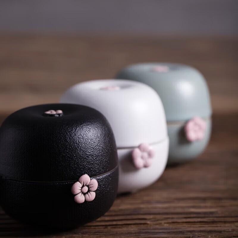 Edenus Plum Blossom Ceramic Single Serve Tea Set