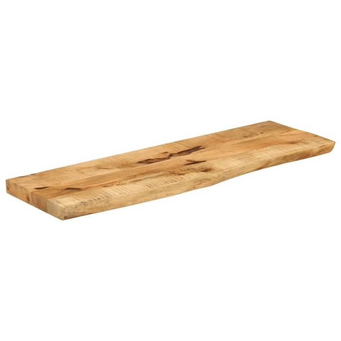 VidaXL Table Top 110x20x3.8 Cm Live Edge Solid Mango Wood, Wooden Table Top, Side Table Top, 370373