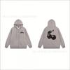 Mens Oversized Zip-Up Hooded Sweatshirt Casual Streetwear Cotton Pullover Fall