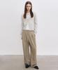 Nigaennikol Minimal Classic Loose Fit Slacks_Beige