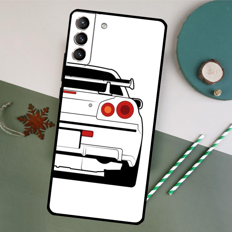 Coque de téléphone pour voiture de sport drift pour Samsung Galaxy S26 S23 Ultra S20 S21 S22 S24 S25 Plus S10 S25 FE Couvercle arrière