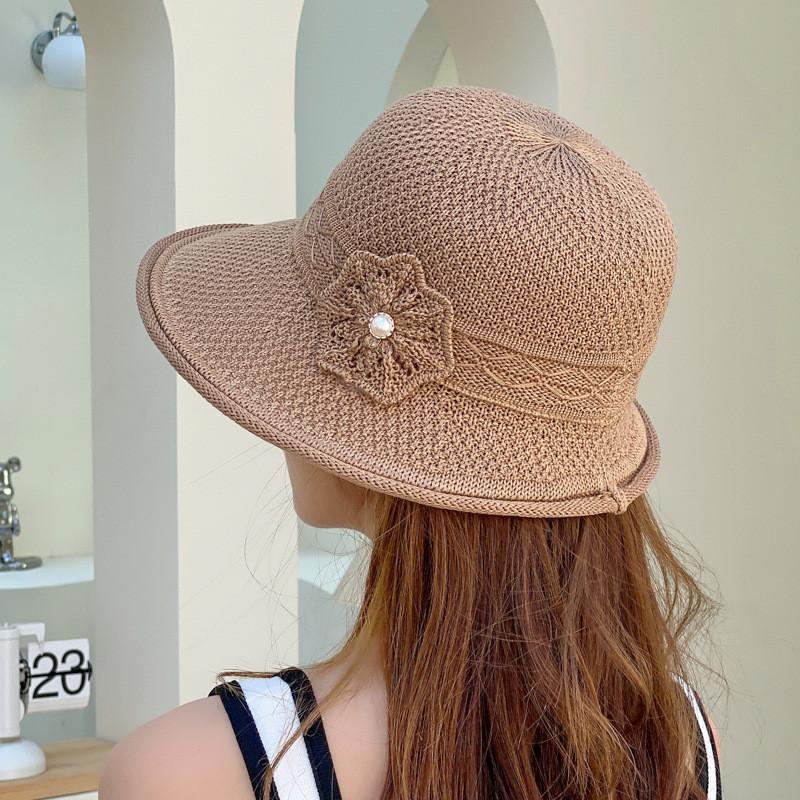 Casual Woven Sun Hat For Women With Large Brim And Uv Protection For Beach And Hiking