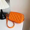 Spring Bag Diamond Wide Shoulder Strap Trendy Messenger Bag Simple Bag Personalized Shoulder Small Square Bag