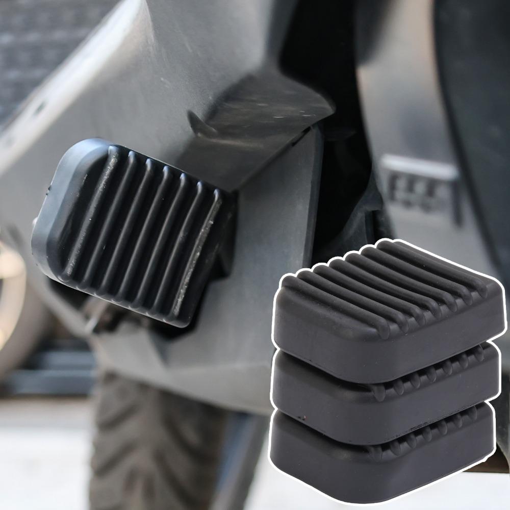 Black Motorcycle Stand Pad Kickstand Rubber Support Plate Outdoor Parking Motorbike Foot Side Stand Base Kickstand Holder Pad