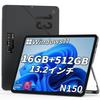 Zwide SA13 Windows 11 N150 Tablet 16GB RAM 512GB ROM Keyboard Sold IPS Fully Dual PC, 13.2-inch, 16002400 Resolution, 2-in-1, + SSD, Separately, 32
