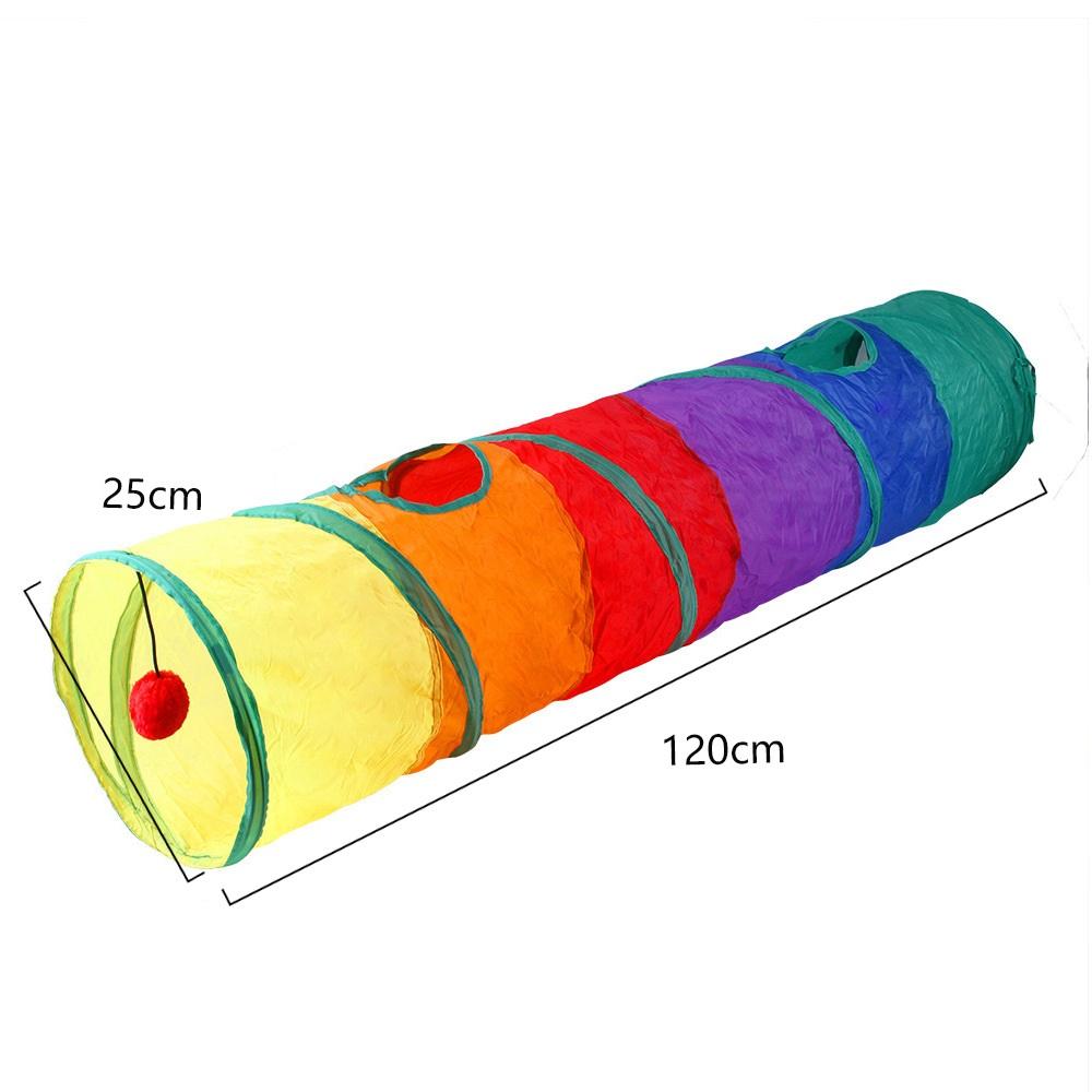 Cat Tunnel Foldable Cat Tunnel Toy for Cats Game Pet Supplies Toy Breathable Drill Barrel for Indoor Loud Paper MWJGW01