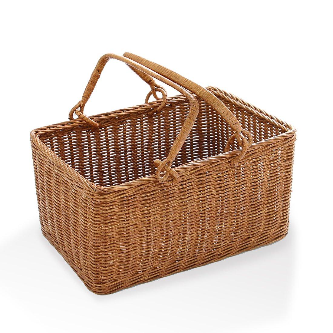 

Matsunoya Rattan Two-Handled Picnic BasketBasket Bag