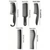 1PC Curved Hook Comb Sharp Tail Comb Wide Tooth Comb Hole Comb Set