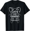 Cats And Gaming Funny Cat Lover Unisex T-Shirt - Gift For Friends
