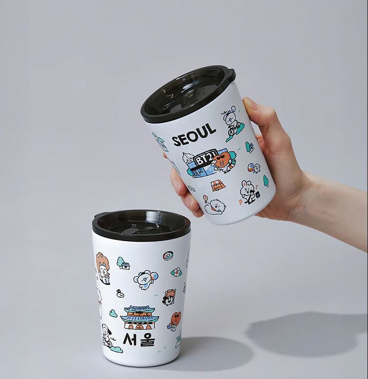 BT21 Seoul Edition Tumbler 340ml – Korean Exclusive