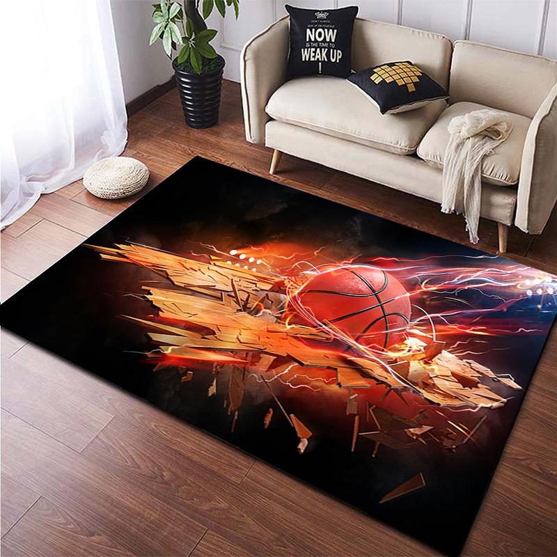 Basketball HD Printed Area Large Rug ,Carpet for Living Room Bedroom Sofa Decoration Non-slip Floor Mats Dropshipping Alfombras