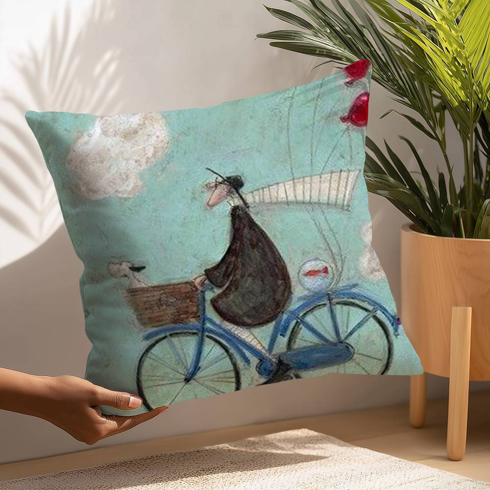 

S-SamT-Toft Наволочка Плюшевая Ткань Мягкая Наволочка Двусторонняя Печать Наволочка Подушка Домашние Подарки 12x12Inch