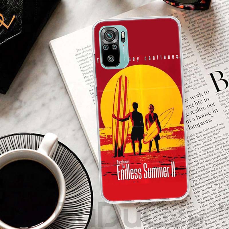 Surf Board Aesthetic Cover For Xiaomi Redmi Note 10 9S 9 8T 8 Pro 7 5 Mi 9T 10T 11T 12T 11 12 Lite 12X A3 A2 A1 Print Coque
