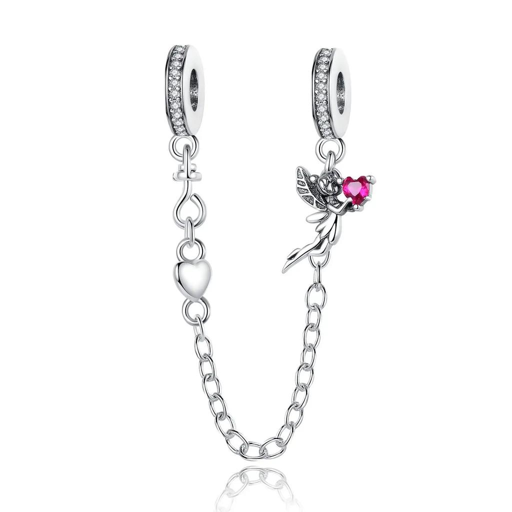 Tinker Bell Hearts Dangle Charm Copper Colour Dangle Charm Fit Bracelet Copper Colour Original Charms For Jewelry Making