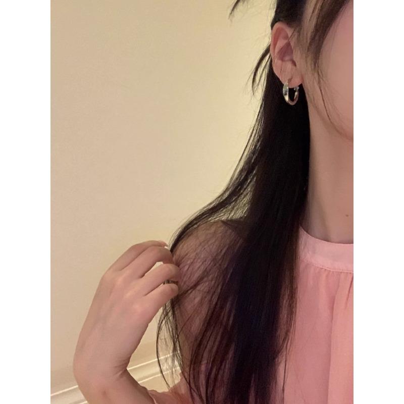 Minimalist Ins Style Geometric Hoop Earrings Fashion Jewelry For Women