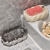 1pc High Aesthetic Ceramic Soap Box, Household Bathroom Countertop Soap Box Holder, High-end Creative Soap Storage Rack