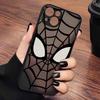 Spider-Man Iron Man LOGO Für iPhone 17 Air 16E 16 15 14 13 12 11 8 7 mini Pro Max Plus Matt Durchscheinend Weiche Handyhülle