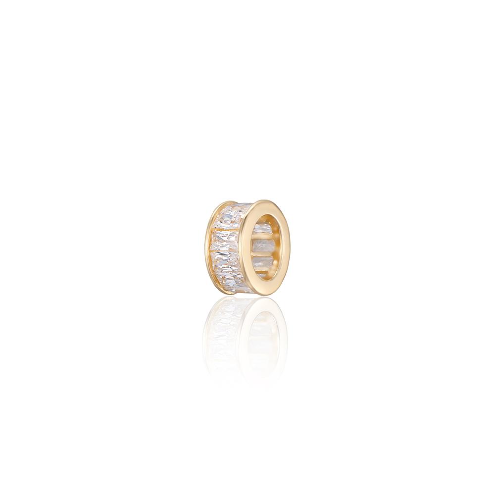 Lunne 14K Baguette Channel Setting Rondelle Pendant S (14K Gold) Lfp11