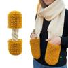 Cute Mozzarella Stick Scarf Warm Hand-Knitted Scarf Children Gift Long Neck Scarves  Outdoor