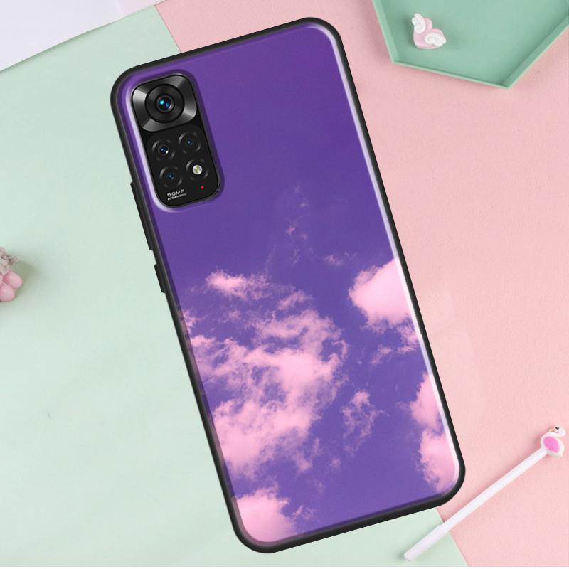 Purple Aesthetic For Redmi Note 12 Pro Plus Cover For Redmi Note 10 8 9 11 Pro 12S 11S 10S 9S 9C 10C 12C Case