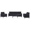VidaXL 4-piece Sofa Set and Cushions and Bolsters Black Velvet, Sofa, Sofa Seat, Reclining Sofa, Sofa 3278466