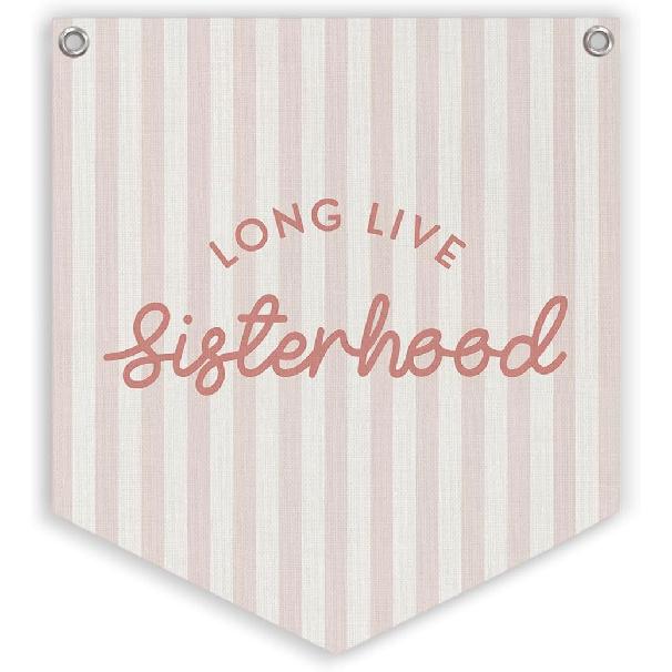 Lacama Long Live Boyhood Linen Banner,Vintage Boy Room Toddler Decor,Boy Bedroom Wall Hanging Banner Pennant Flag Decor for Nursery Playroom,12.4x14