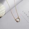 Elegant Baroque Pearl Necklace - Clavicle Chain with Cool French Style Pendant for Women