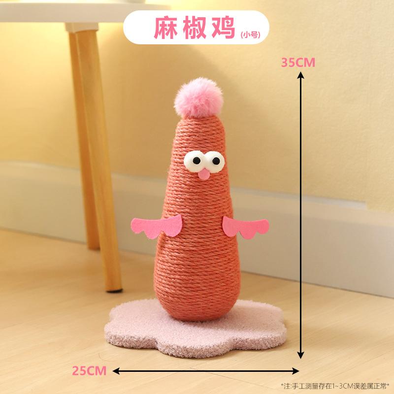 Vertical Sisal Cat Scratching Post Durable No Shedding Self Entertaining Scratcher Pole For Indoor Pets Home And Living Cozy