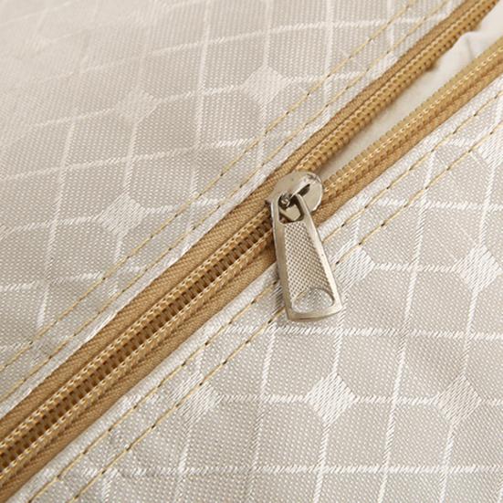 Wardrobe Storage Bag Foldable Zipper Closure with Handle Clothes Storage Basket Closet