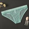 Men Underpants Breathable Mesh See Through No Bulge Pouch Low Waist Close-fitting Thin