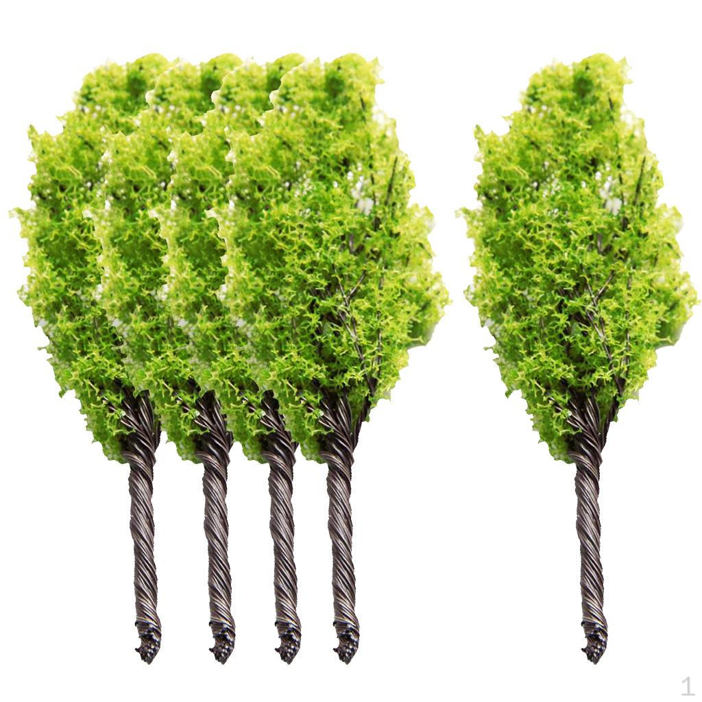 

5 шт. Модель ландшафтного поезда железнодорожная диорама макет пейзажа 8cm