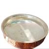 Pure Copper Lagan Handi Chaffing Dish Pan with Tin Lining, Cookware and Serve Ware, 4 Litres, Copper Gauge Lagan for Cooking Copper Biryani Handi