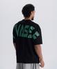 Leubase Old School Overfit Tee – Black (Green Logo)