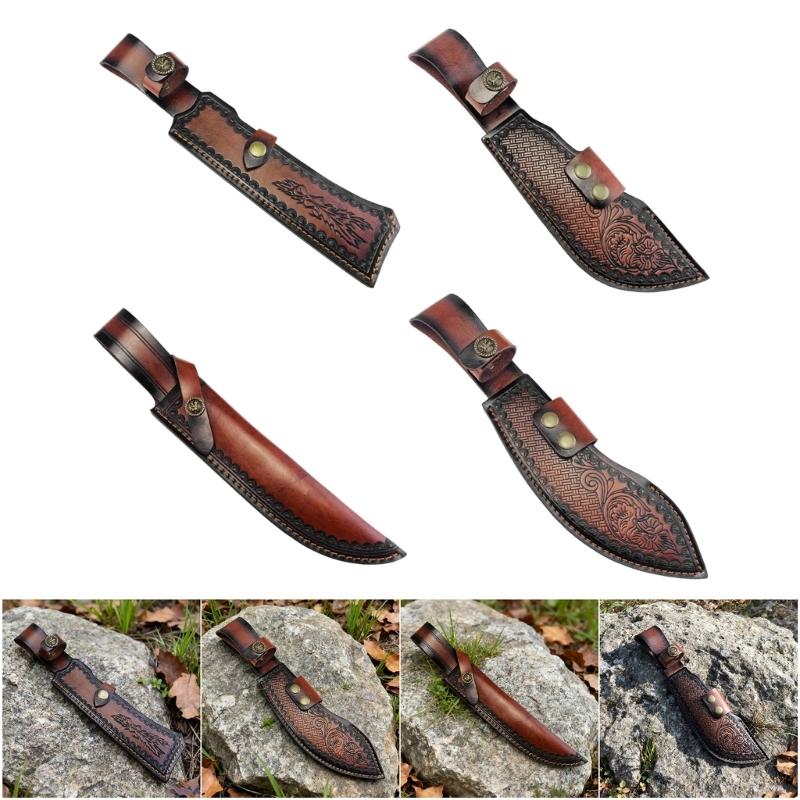 Taschenmesser-Scheiden Taschen Aufbewahrungsscheiden für gerade Messer mit Aufhängeringen Träger für gerade Messer Holster