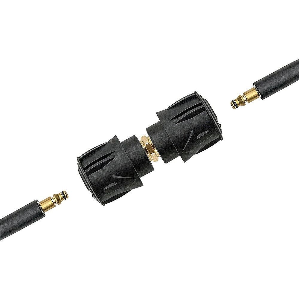 Black High pressure quick connector Plastic Universal High pressure hose adapter Water Pipe Extension Accessories for Karcher