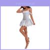 2024 Elegant White Summer Dress For Women Fantasy-inspired Polyester Gown